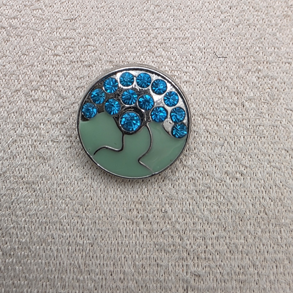 Tree Of Life Brooch With Blue Crystals (1922)